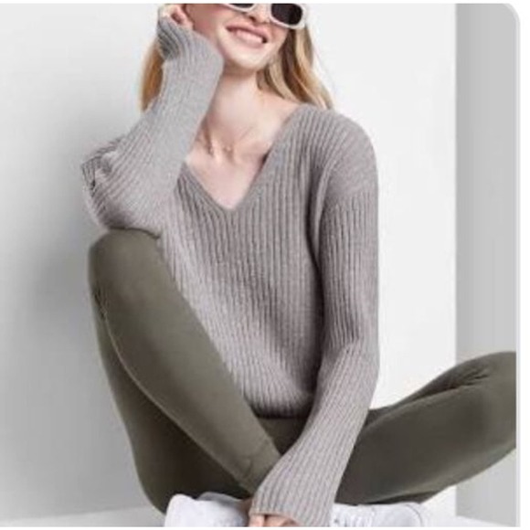 NEW Wild Fable V-Neck Cropped SUMMER SWEATER LG 12/14 Gilmore Girls Womens - Picture 6 of 7